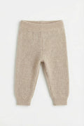 Knitted Merino Wool Baby Pants - Garlic