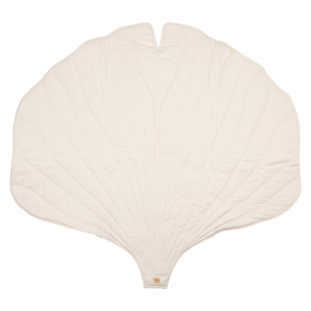 Ginkgo Leaf Play Mat (Caramel) – Velvet & Cotton, Handmade - Tiny Tugz™