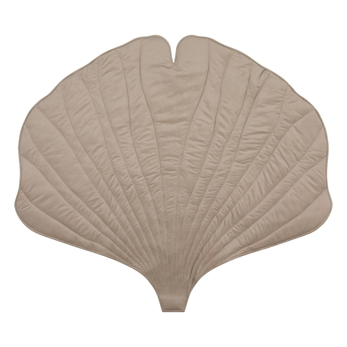 Ginkgo Leaf Play Mat (Cream) – Velvet & Cotton, Handmade - Tiny Tugz™