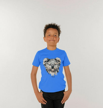 Kinder-T-Shirt aus Bio-Baumwolle – Canvas-Koala-Print