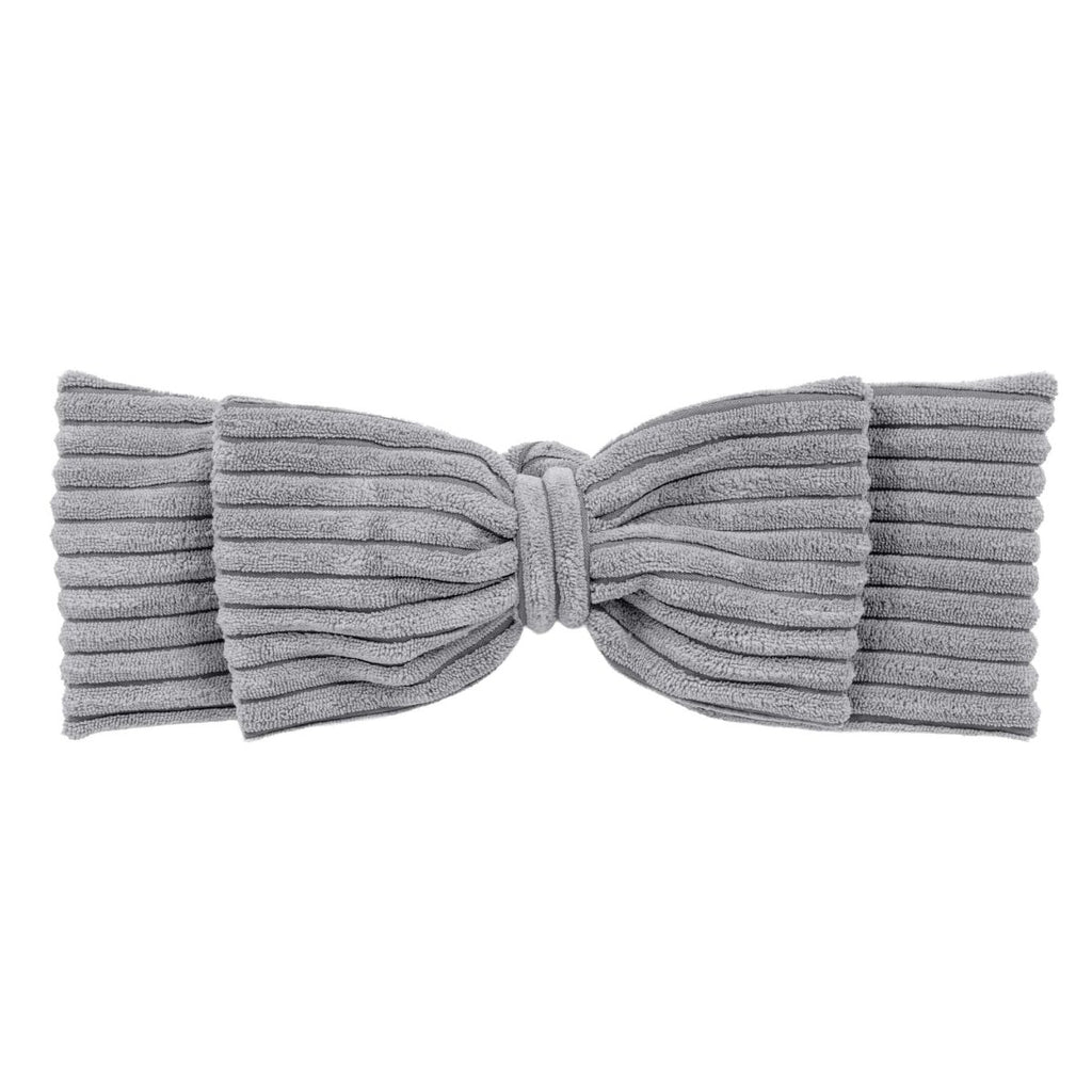 Grey Baby Nest with Braided Bumper & Play Mat, Ribbed Corduroy & Cotton Lining - Tiny Tugz™