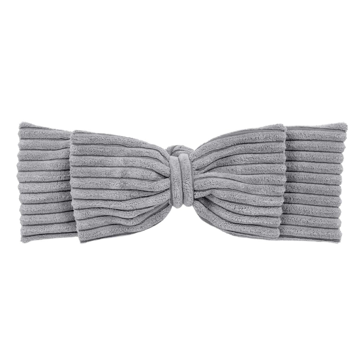 Grey Baby Nest with Braided Bumper & Play Mat, Ribbed Corduroy & Cotton Lining - Tiny Tugz™
