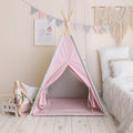 Grey-Pink Teepee Tent – OEKO-TEX® certified cotton teepee tent, handmade in Poland
