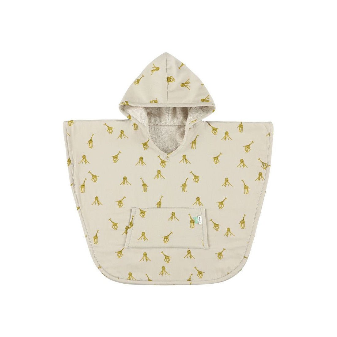 Groovy Giraffe Organic Cotton Kids Hooded Towel Poncho – Ultra-Soft, Absorbent & Sustainable - Tiny Tugz™