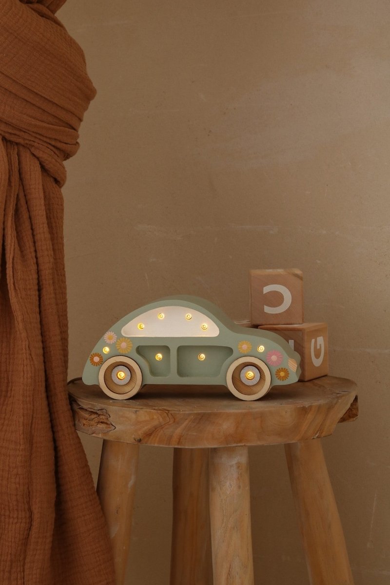 Handmade Mini Wooden Night Light (Beetle Car) - Tiny Tugz™