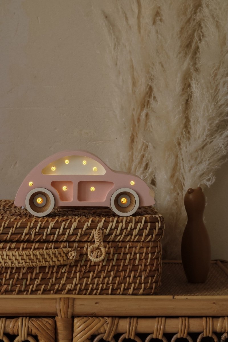 Handmade Mini Wooden Night Light (Beetle Car) - Tiny Tugz™