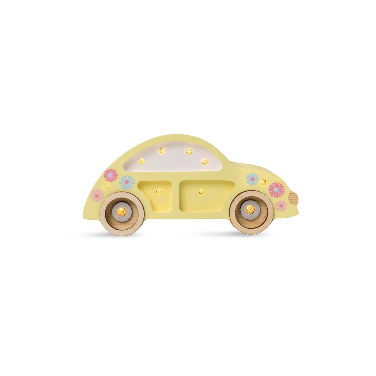 Handmade Mini Wooden Night Light (Beetle Car) - Tiny Tugz™
