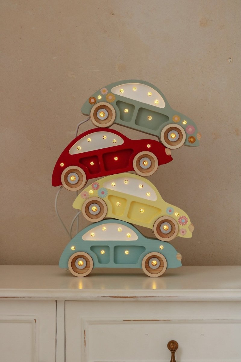 Handmade Mini Wooden Night Light (Beetle Car) - Tiny Tugz™