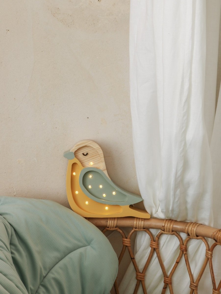 Handmade Mini Wooden Night Light (Bird) - Tiny Tugz™