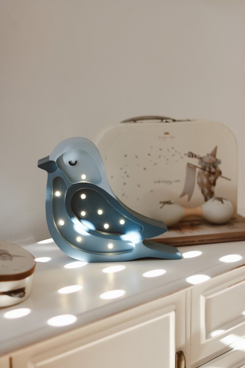 Handmade Mini Wooden Night Light (Bird) - Tiny Tugz™