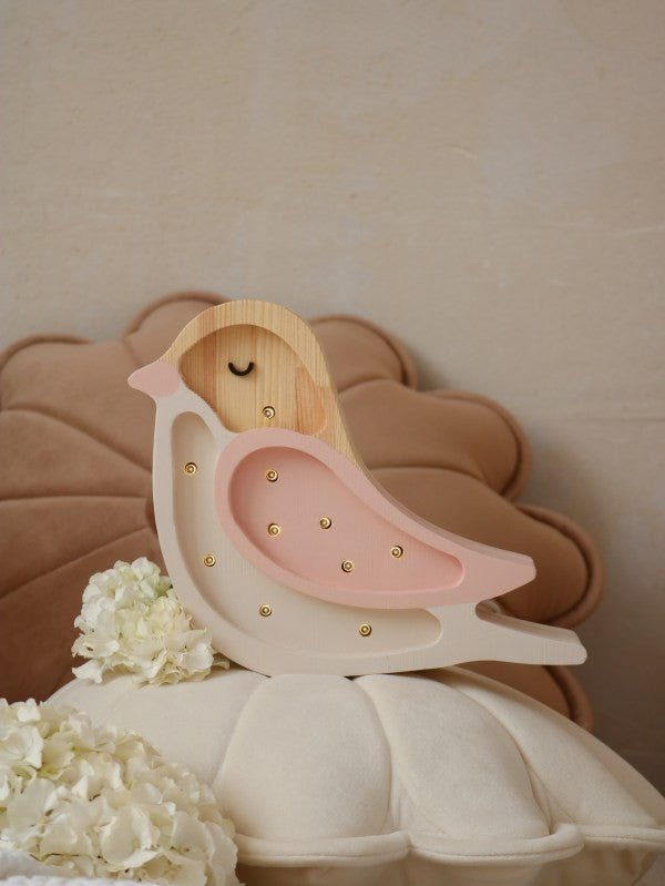Handmade Mini Wooden Night Light (Bird) - Tiny Tugz™