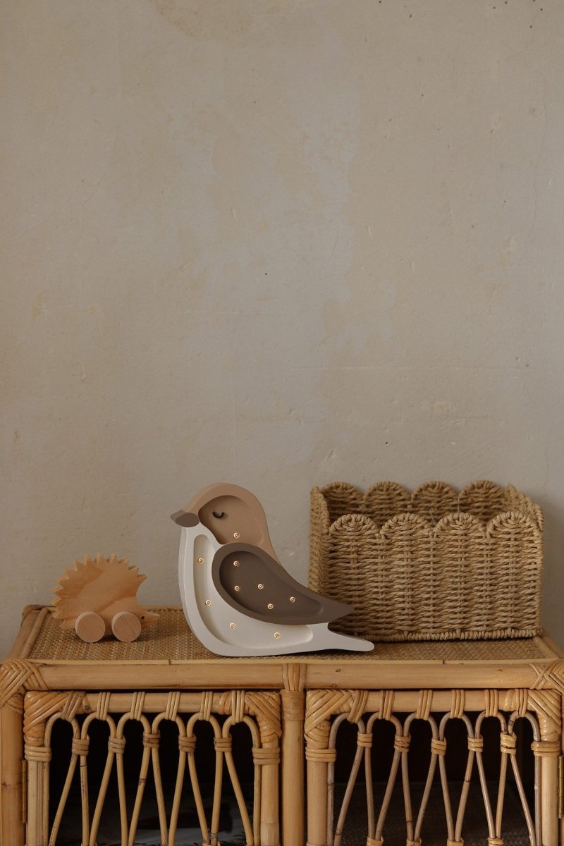 Handmade Mini Wooden Night Light (Bird) - Tiny Tugz™