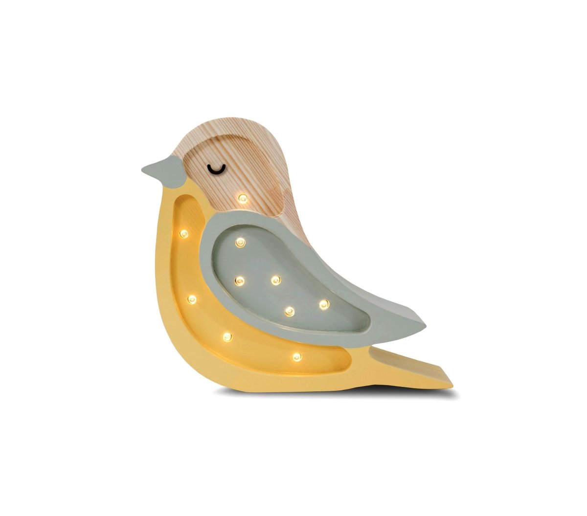 Handmade Mini Wooden Night Light (Bird) - Tiny Tugz™