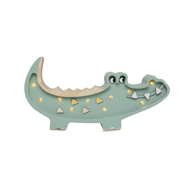 Handmade Mini Wooden Night Light (Crocodile) - Tiny Tugz™