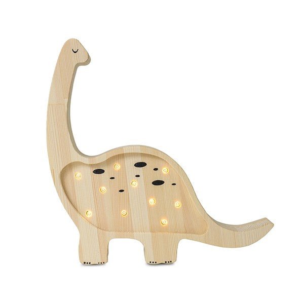 Handmade Mini Wooden Night Light (Dino Diplodocus). - Tiny Tugz™