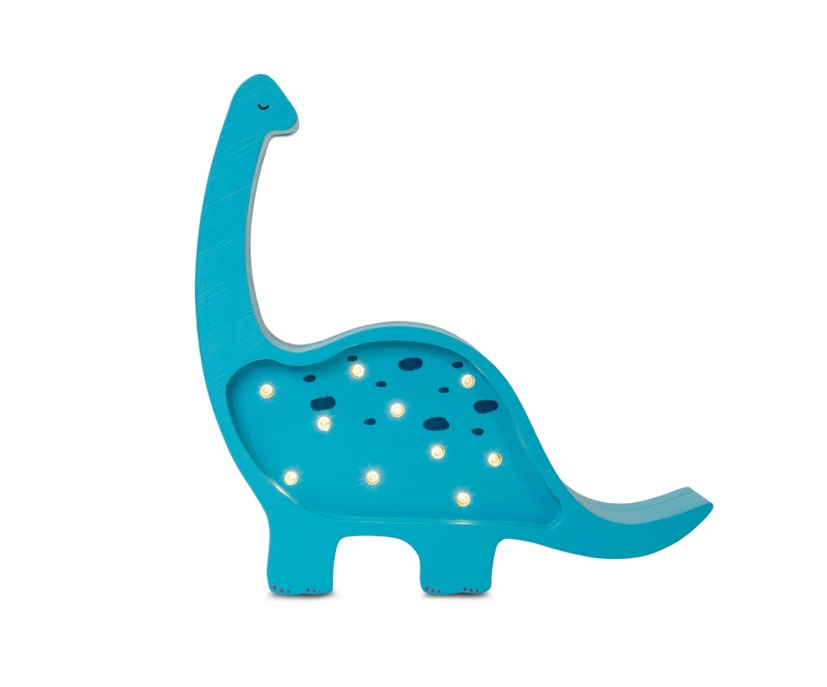 Handmade Mini Wooden Night Light (Dino Diplodocus). - Tiny Tugz™
