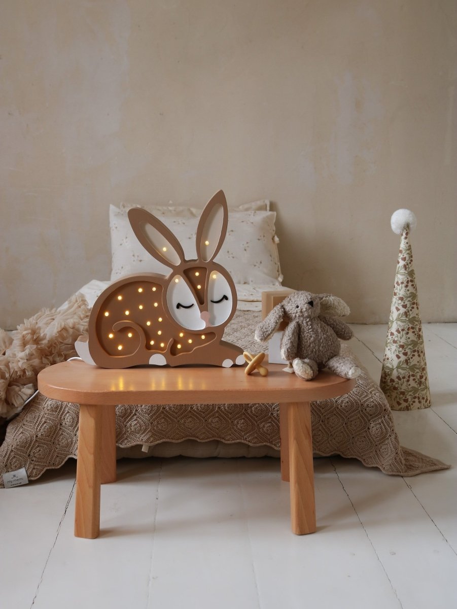 Handmade Wooden Night Light (Bunny) - Tiny Tugz™