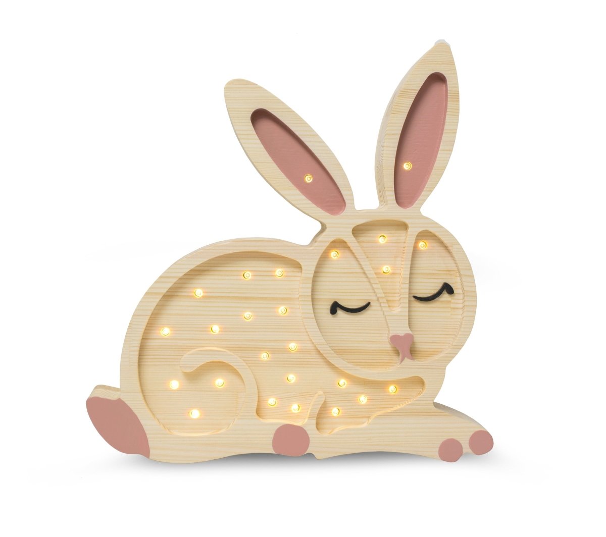Handmade Wooden Night Light (Bunny) - Tiny Tugz™
