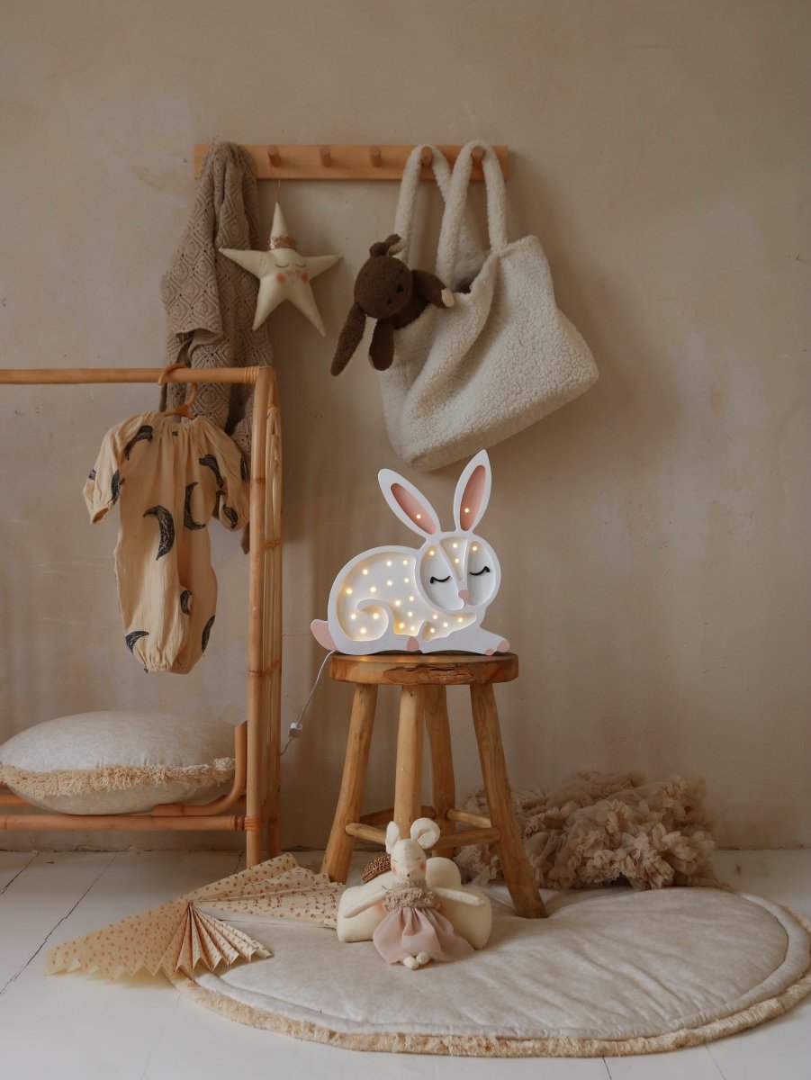 Handmade Wooden Night Light (Bunny) - Tiny Tugz™