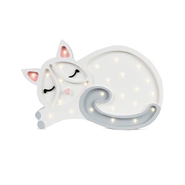 Handmade Wooden Night Light (Cat) - Tiny Tugz™