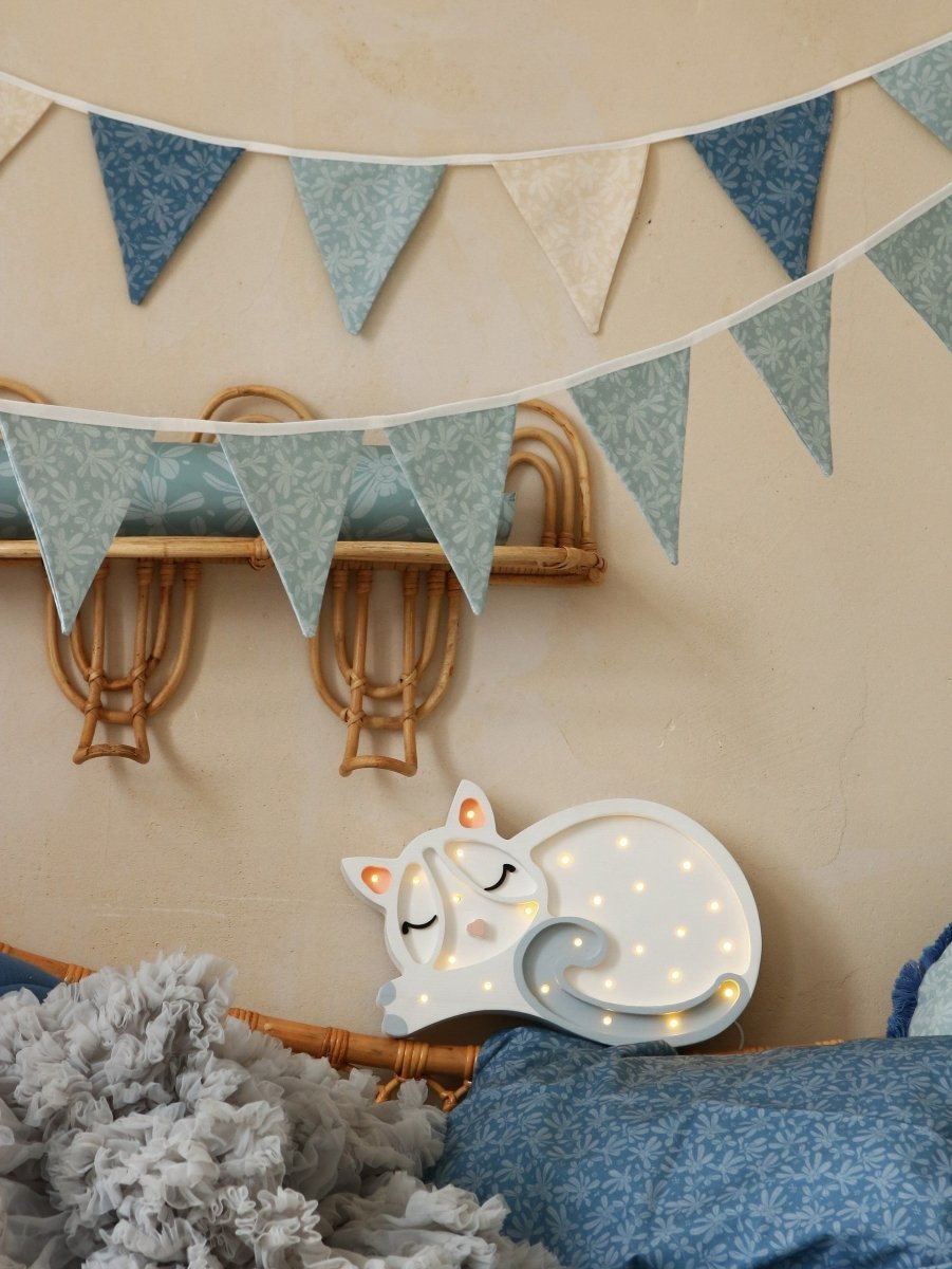 Handmade Wooden Night Light (Cat) - Tiny Tugz™