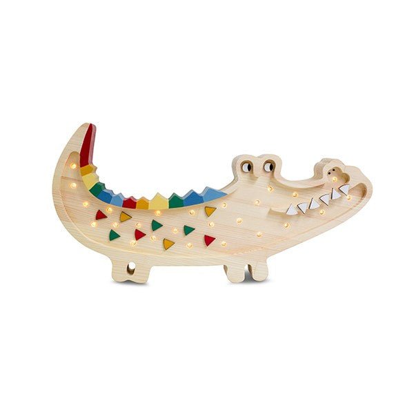 Handmade Wooden Night Light (Crocodile) - Tiny Tugz™
