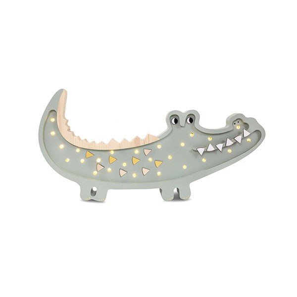 Handmade Wooden Night Light (Crocodile) - Tiny Tugz™