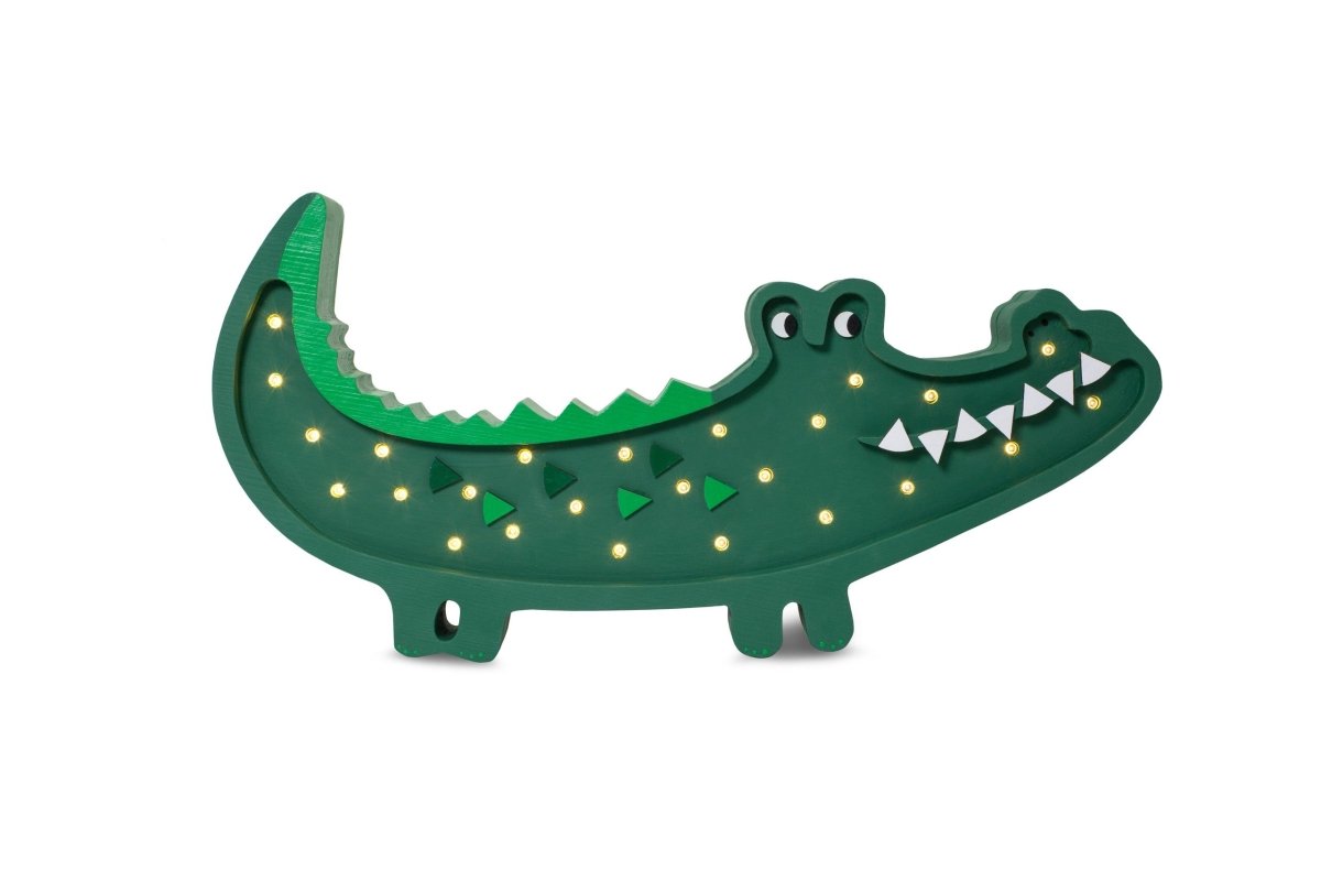 Handmade Wooden Night Light (Crocodile) - Tiny Tugz™