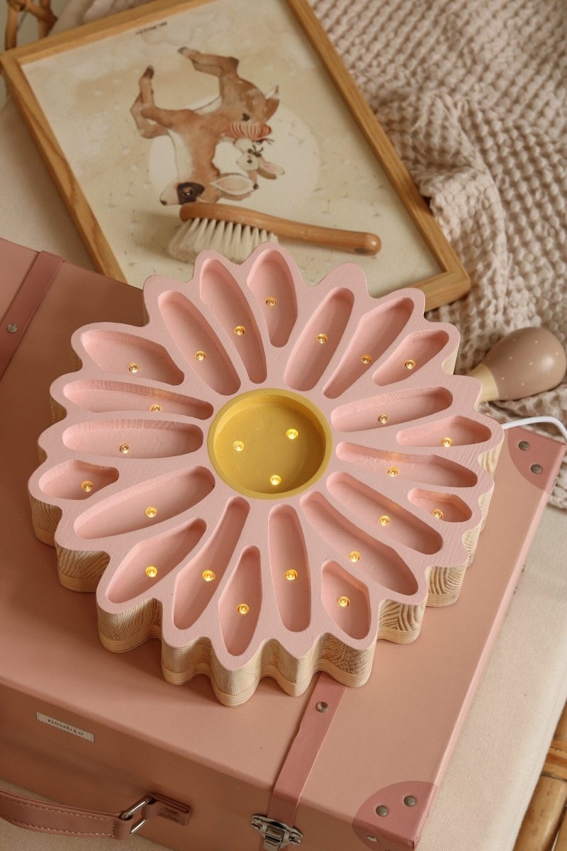Handmade Wooden Night Light (Daisy) - Tiny Tugz™
