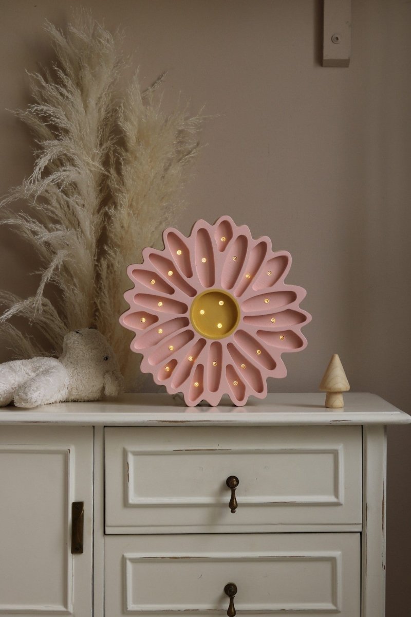 Handmade Wooden Night Light (Daisy) - Tiny Tugz™