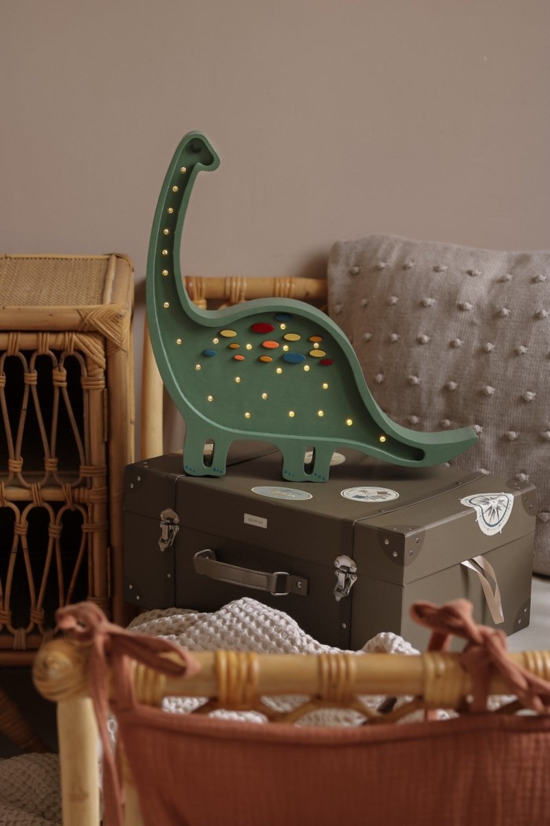 Handmade Wooden Night Light (Dino Diplodocus) - Tiny Tugz™