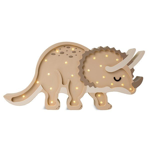 Handmade Wooden Night Light (Dino Triceratops) - Tiny Tugz™