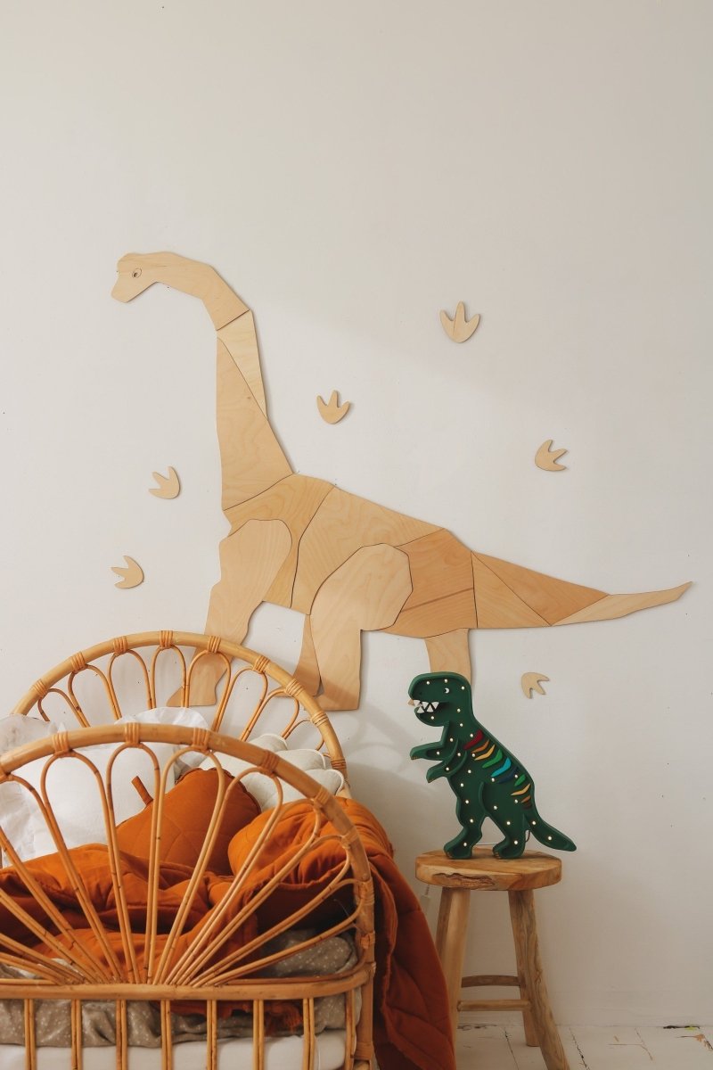 Handmade Wooden Night Light (Dinosaur T-Rex) - Tiny Tugz™