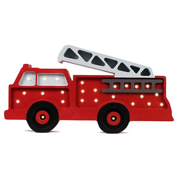 Handmade Wooden Night Light (Firetruck) - Tiny Tugz™