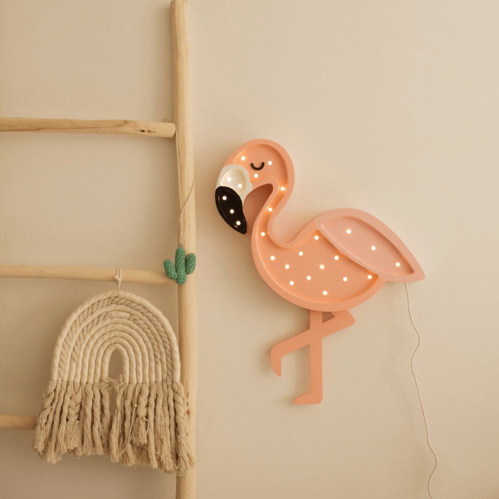 Handmade Wooden Night Light (Flamingo) - Tiny Tugz™