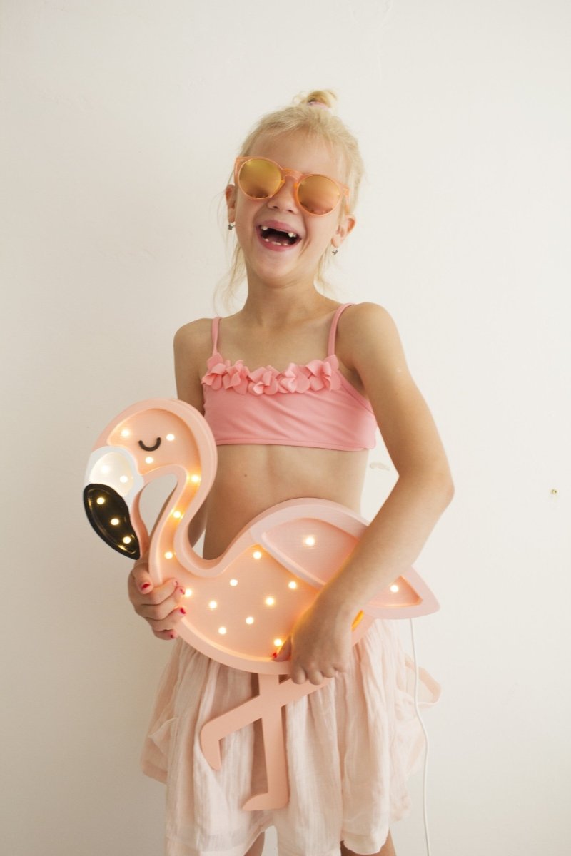 Handmade Wooden Night Light (Flamingo) - Tiny Tugz™