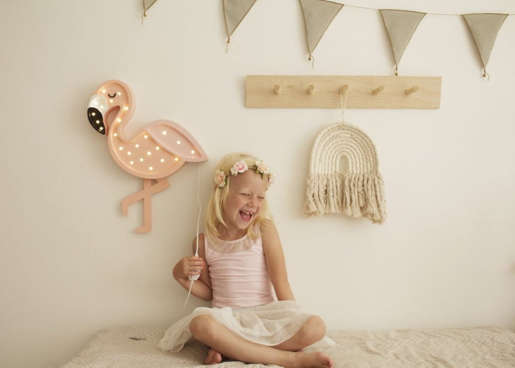 Handmade Wooden Night Light (Flamingo) - Tiny Tugz™