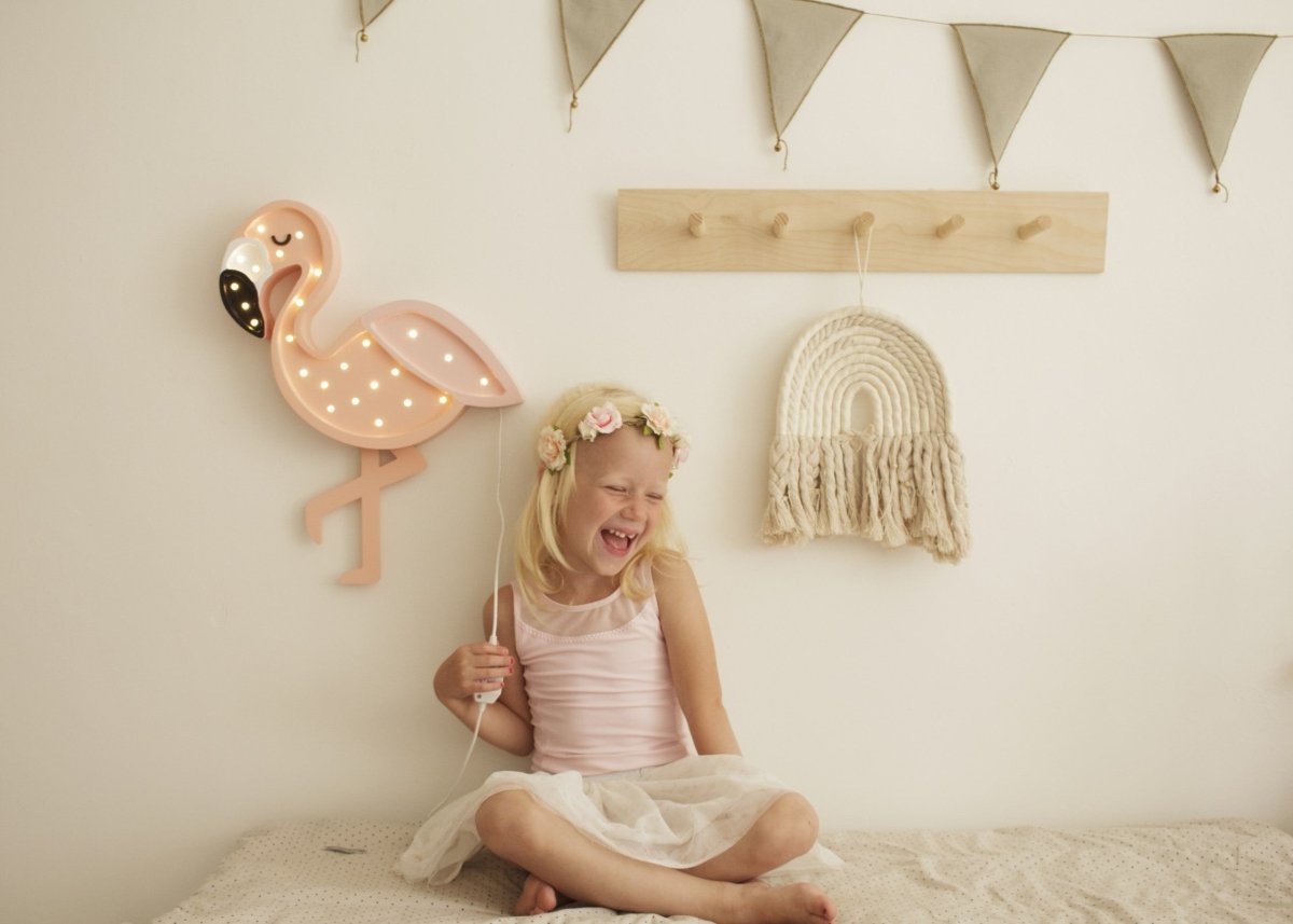 Handmade Wooden Night Light (Flamingo) - Tiny Tugz™
