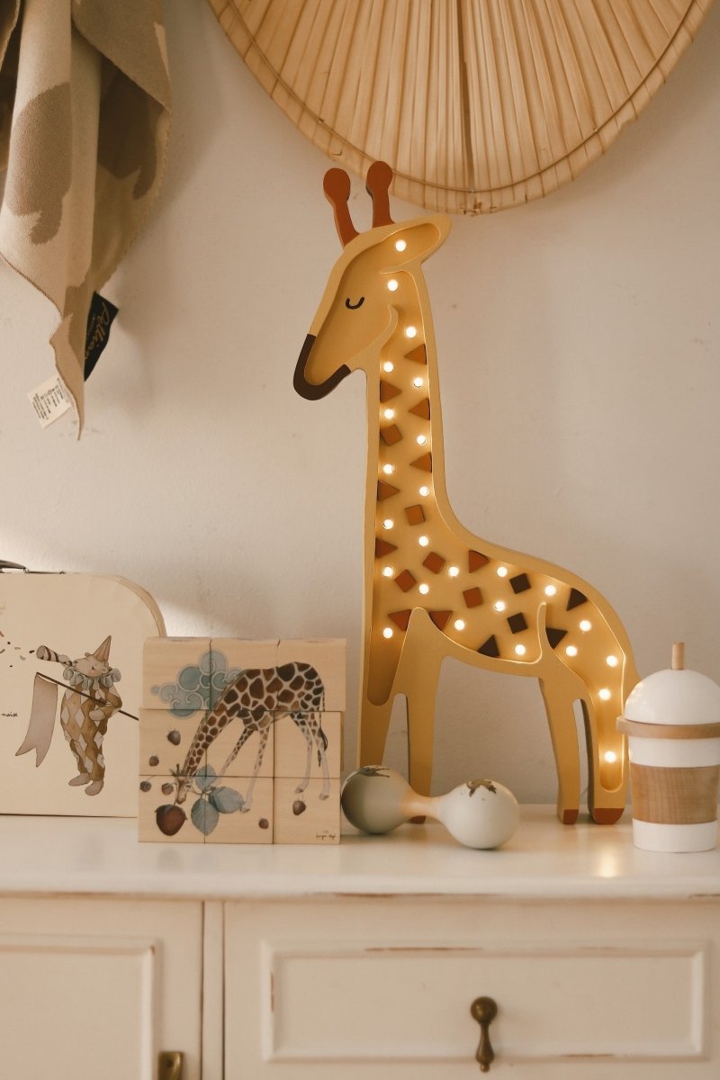 Handmade Wooden Night Light (Giraffe) - Tiny Tugz™