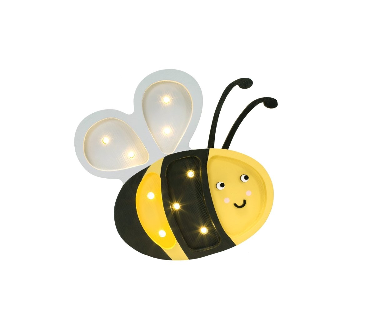Handmade Wooden Night Light (Happy Bee) - Tiny Tugz™