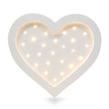 Handmade Wooden Night Light (Heart) - Tiny Tugz™
