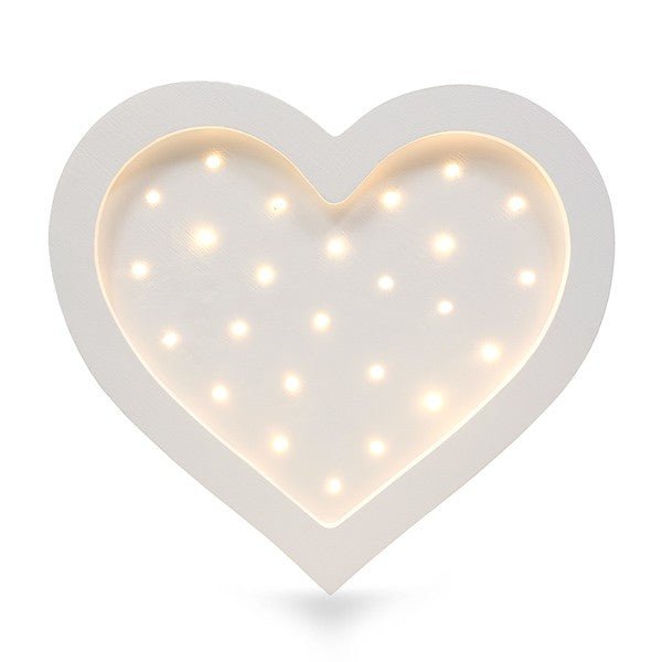 Handmade Wooden Night Light (Heart) - Tiny Tugz™