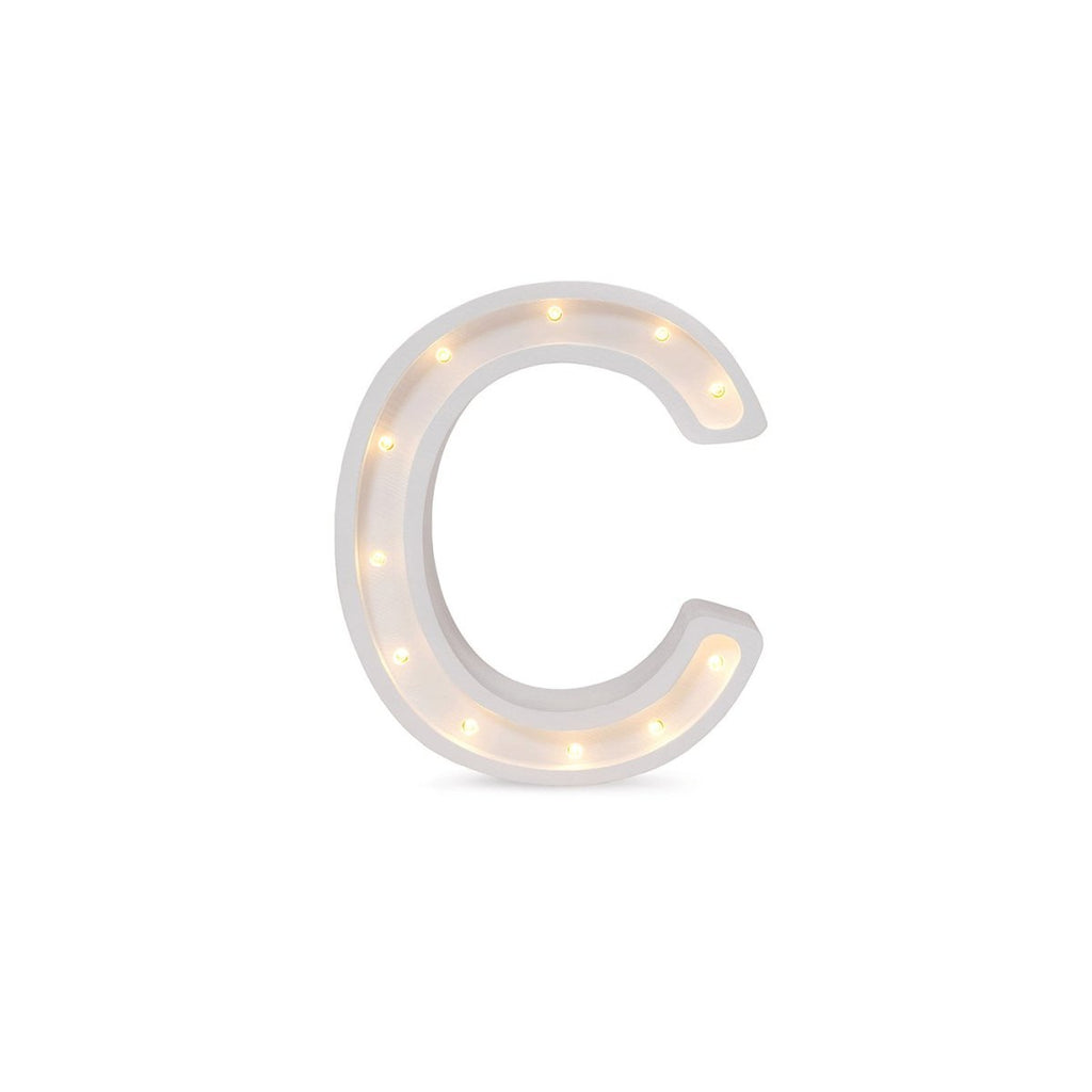 Handmade Wooden Night Light (Letter C) - Tiny Tugz™