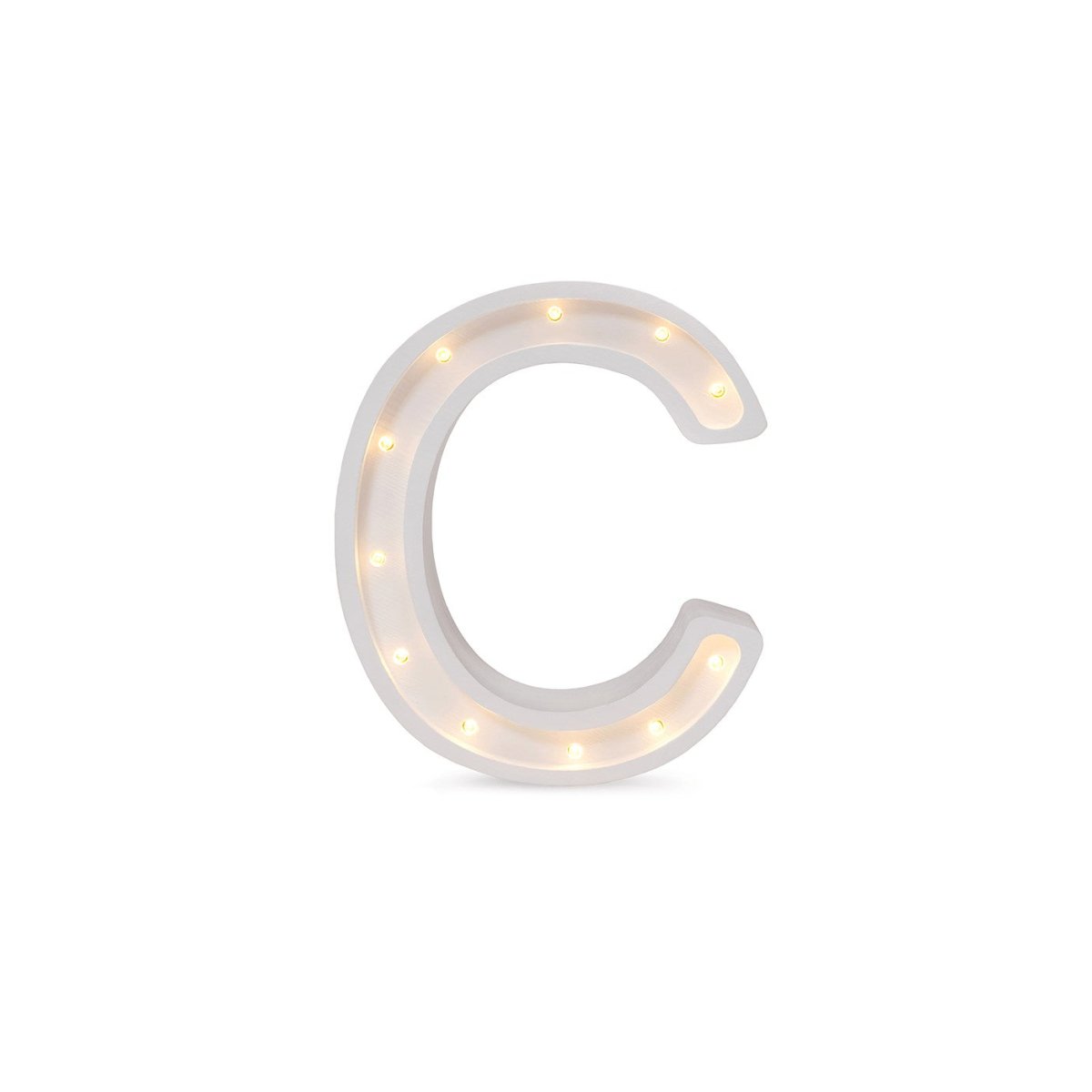 Handmade Wooden Night Light (Letter C) - Tiny Tugz™