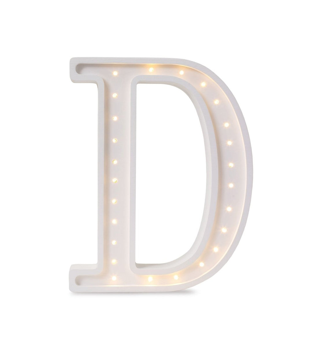 Handmade Wooden Night Light (Letter D) - Tiny Tugz™