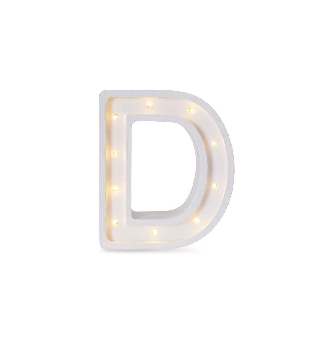 Handmade Wooden Night Light (Letter D) - Tiny Tugz™