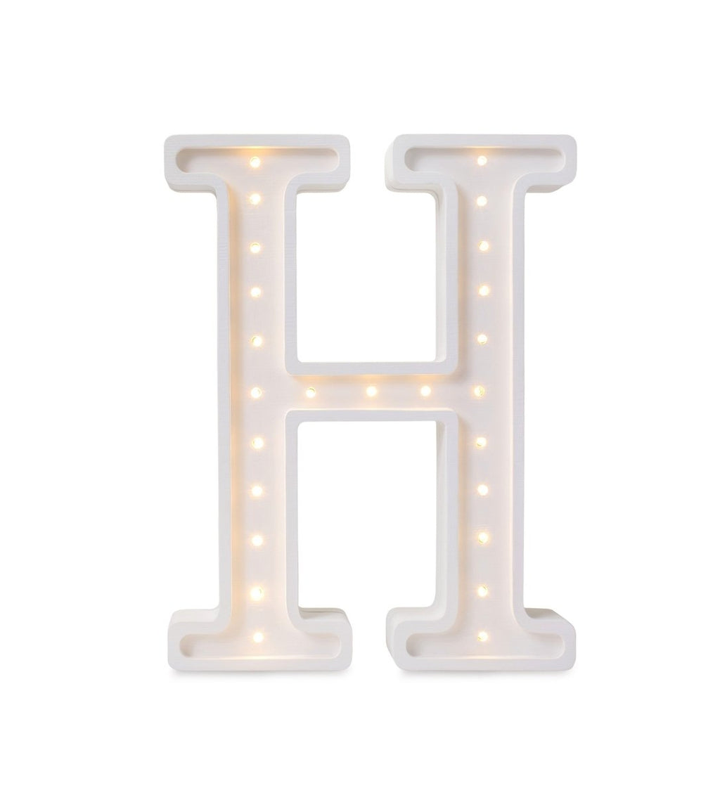 Handmade Wooden Night Light (Letter H) - Tiny Tugz™