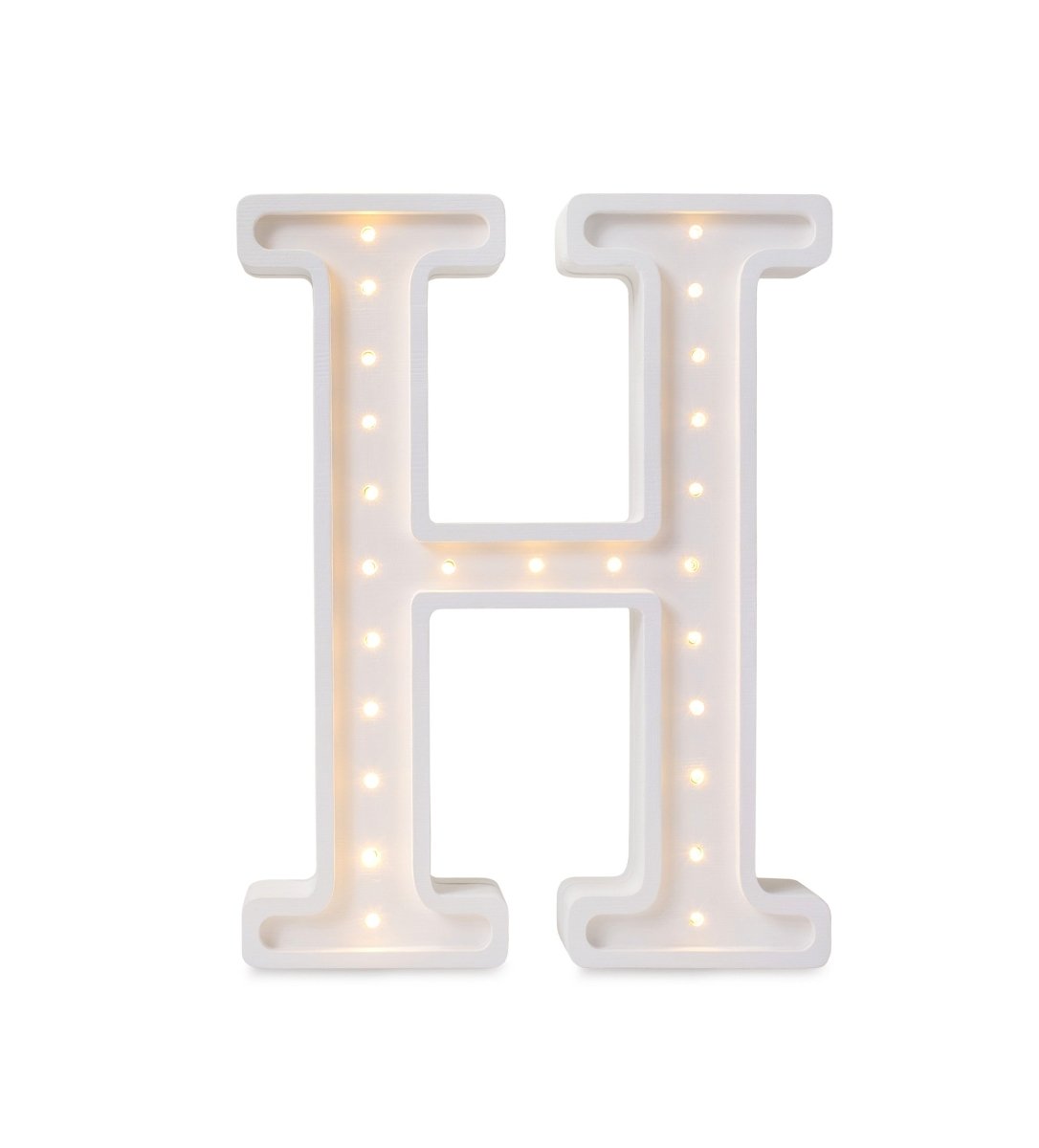 Handmade Wooden Night Light (Letter H) - Tiny Tugz™