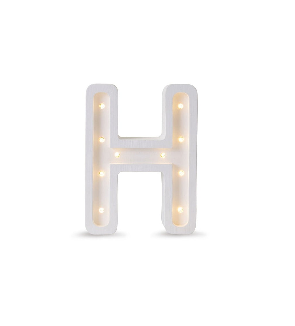 Handmade Wooden Night Light (Letter H) - Tiny Tugz™