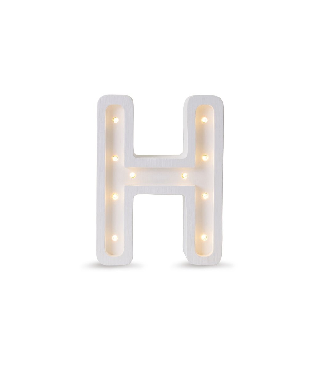 Handmade Wooden Night Light (Letter H) - Tiny Tugz™